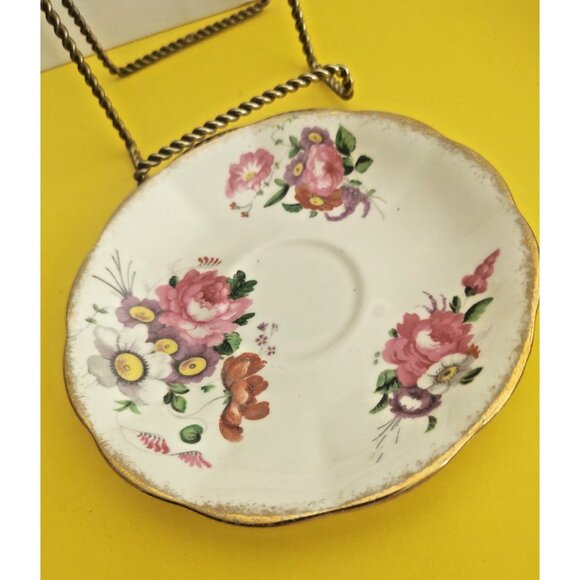 Vintage Royal Albert England Wide Mouth Cup & Saucer Set Lady Angela 1940's - Picture 10 of 14